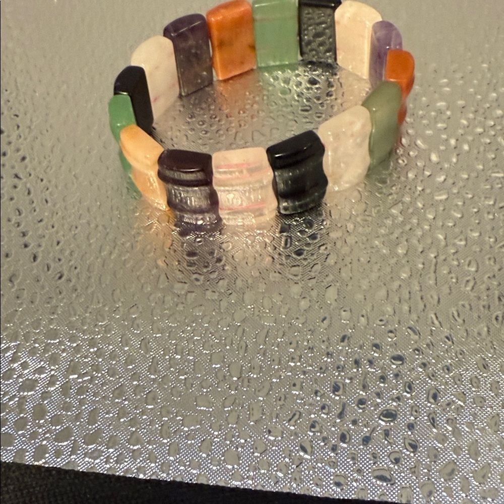 Multicolor Gem Beaded Bracelet - image 4